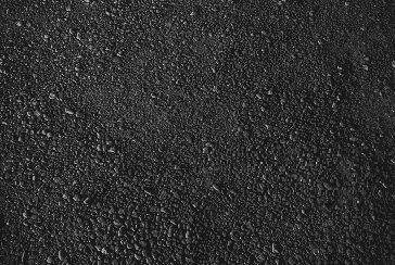 black asphalt