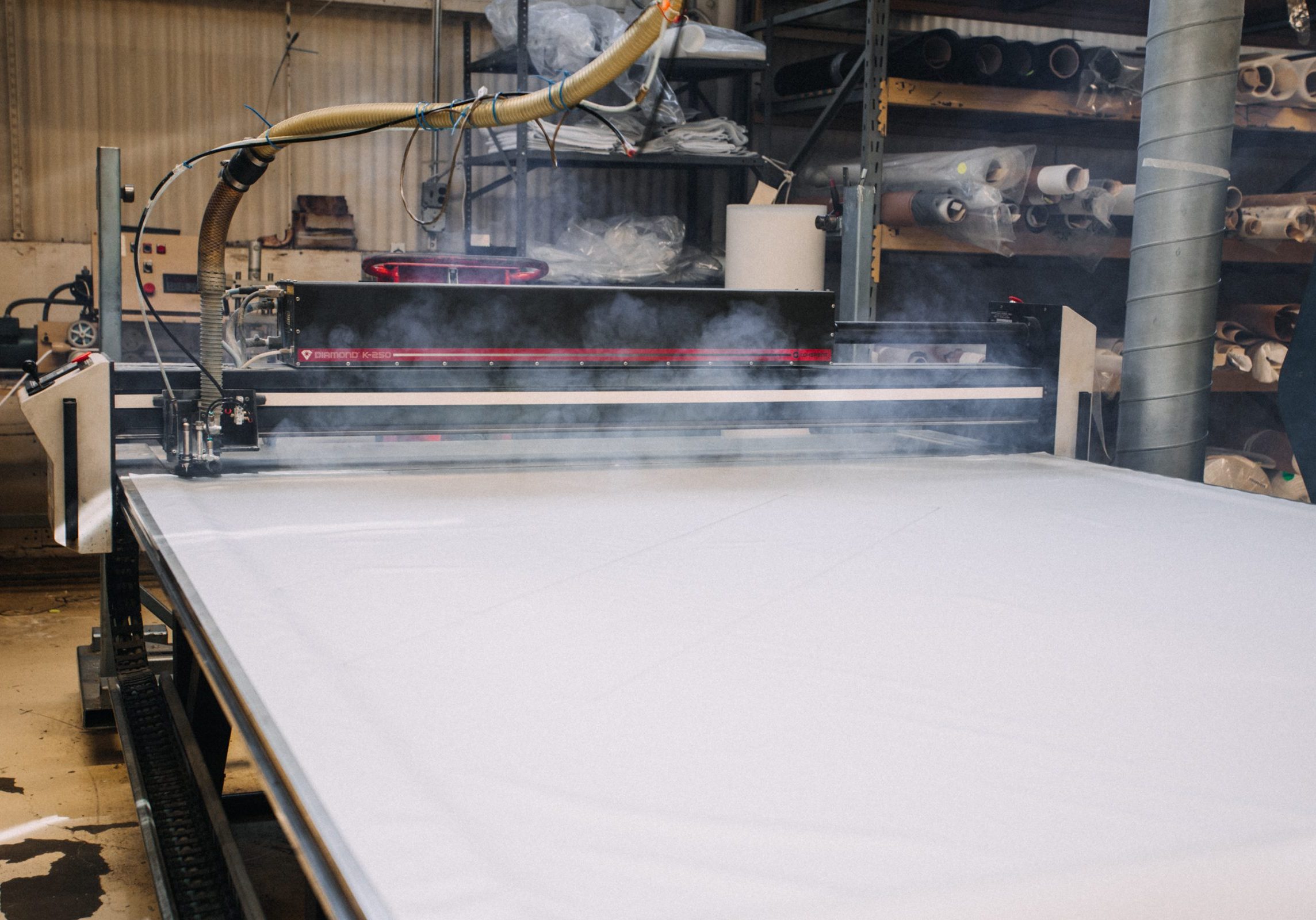 Large machine precoating fabrics