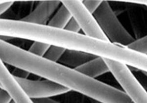 Closeup of Aramid fibers
