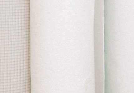 Closeup of felted fabrics