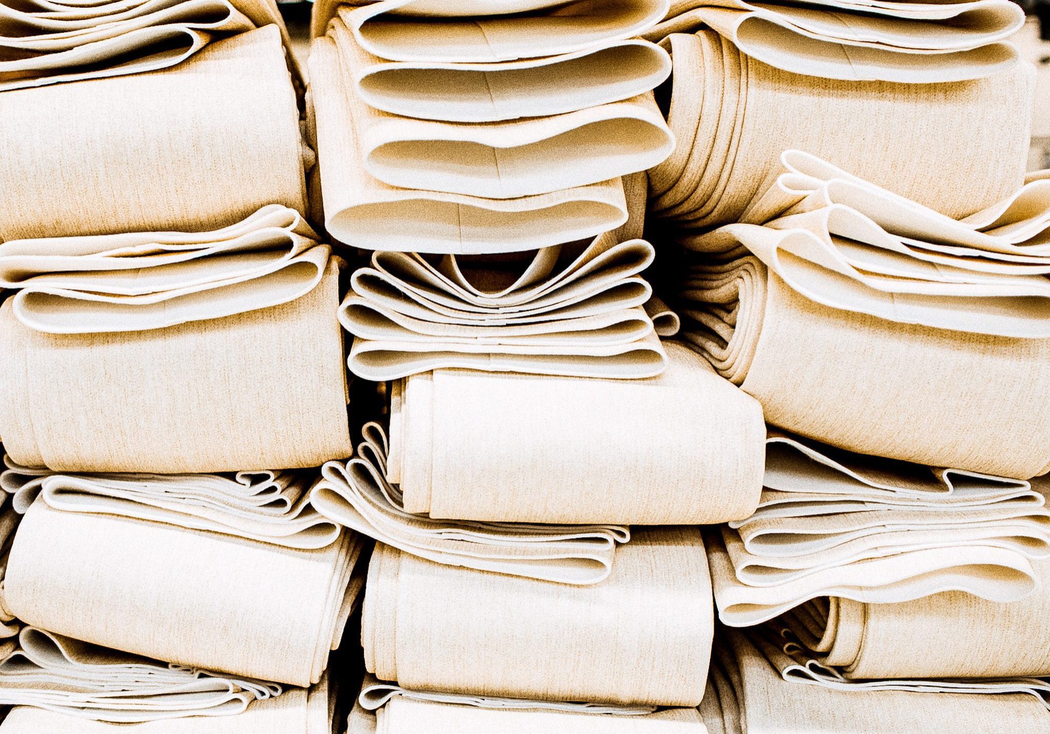 Standard finishes filter fabric