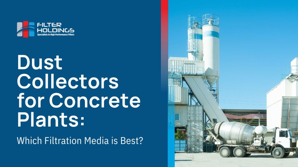 dust collector for concrete plant filter media