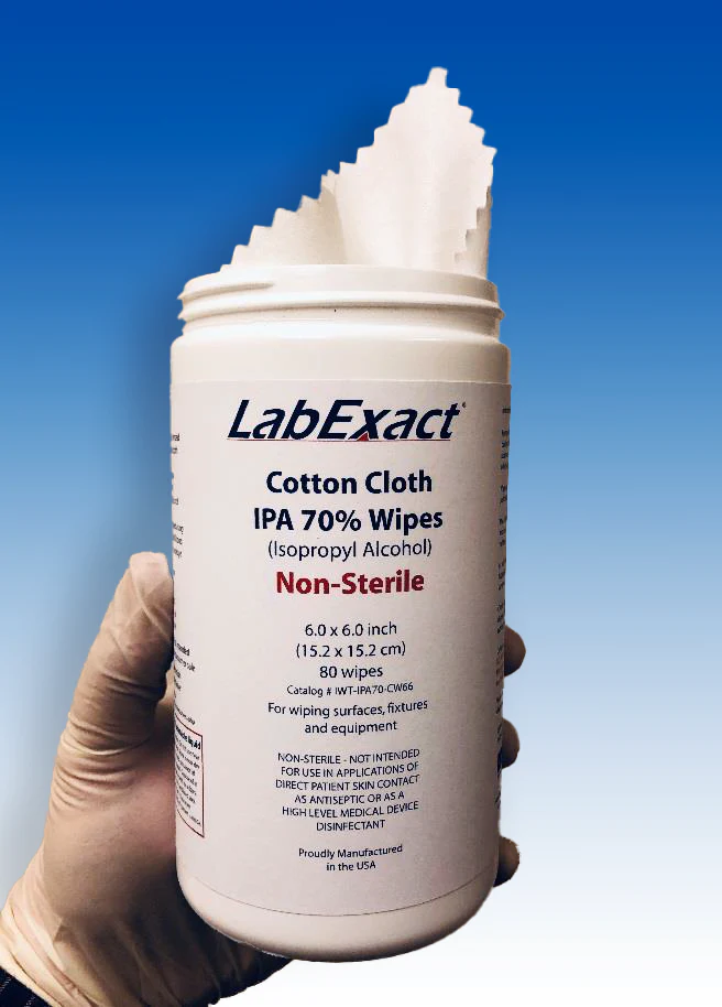 labexact-wipes LabExact® Cotton Cloth IPA Wipes